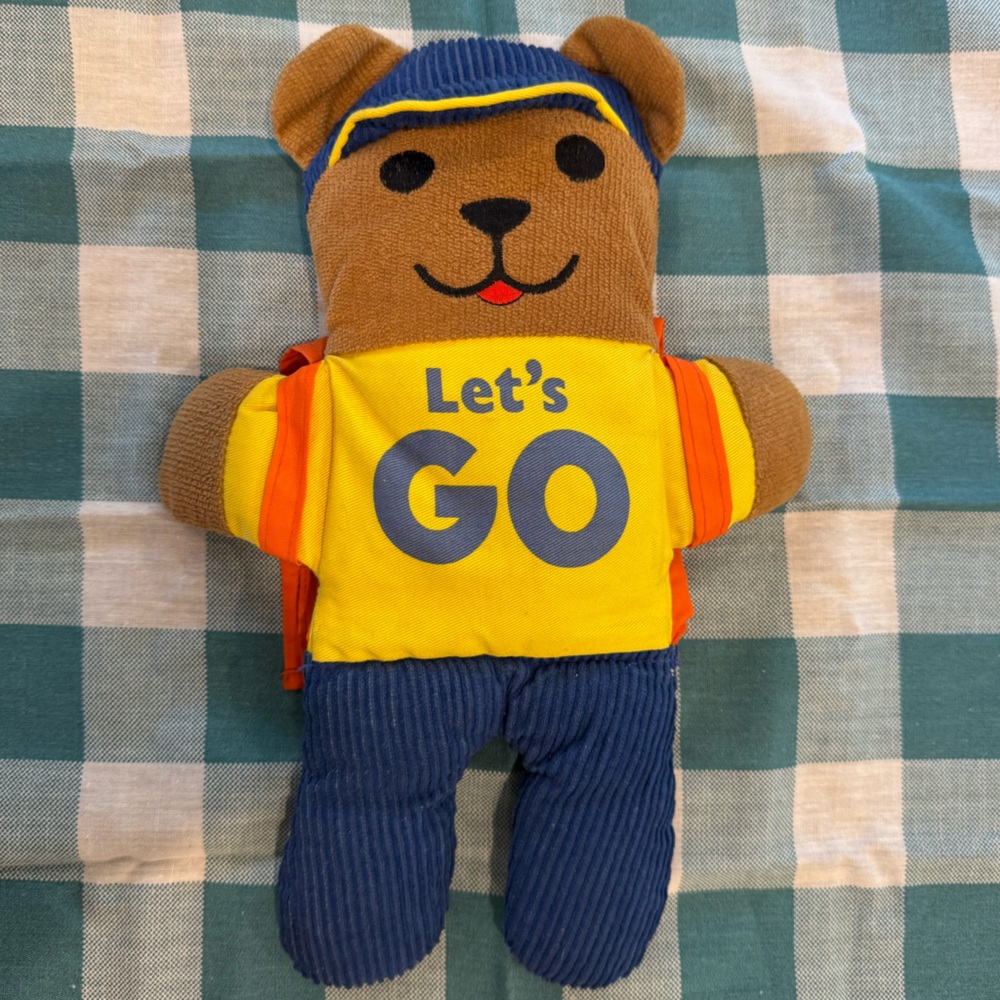 Vintage Let's GO Bear Plush